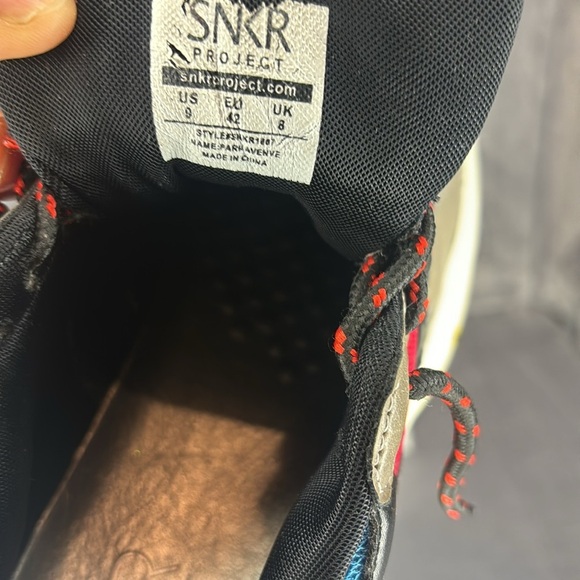 🔥🔥🔥 SNKR Project Park Avenue Shoes Sneakers Red Gray Blue Size: 9🔥🔥🔥 - Picture 6 of 8